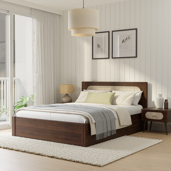 Leeza Cane Bed with Storage