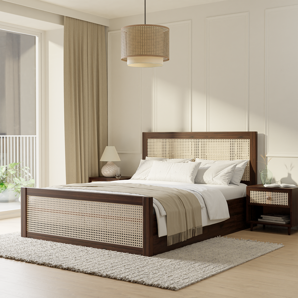 Adira Cane Bed with Storage