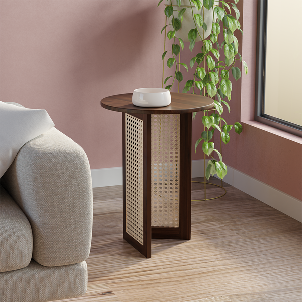 Libra Cane Side Table