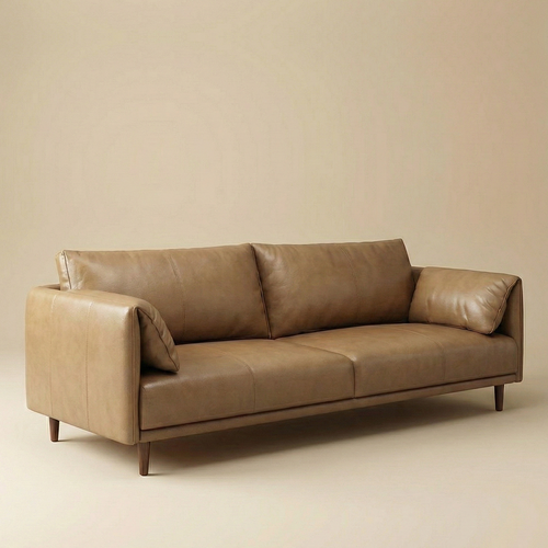 Tagar Leather 3 Seater Sofa