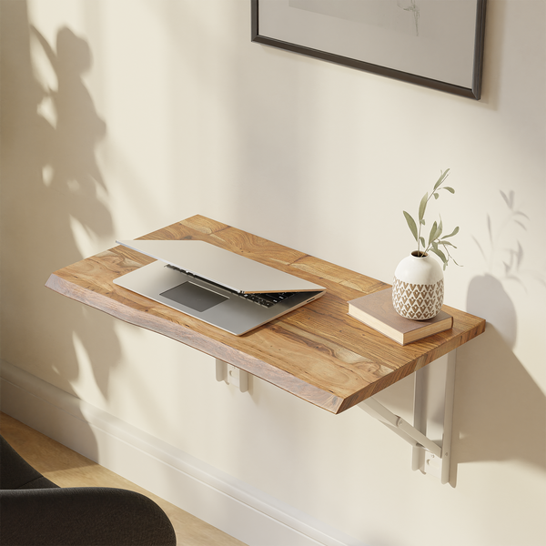 Aries Live Edge Wall Mounted Folding Table